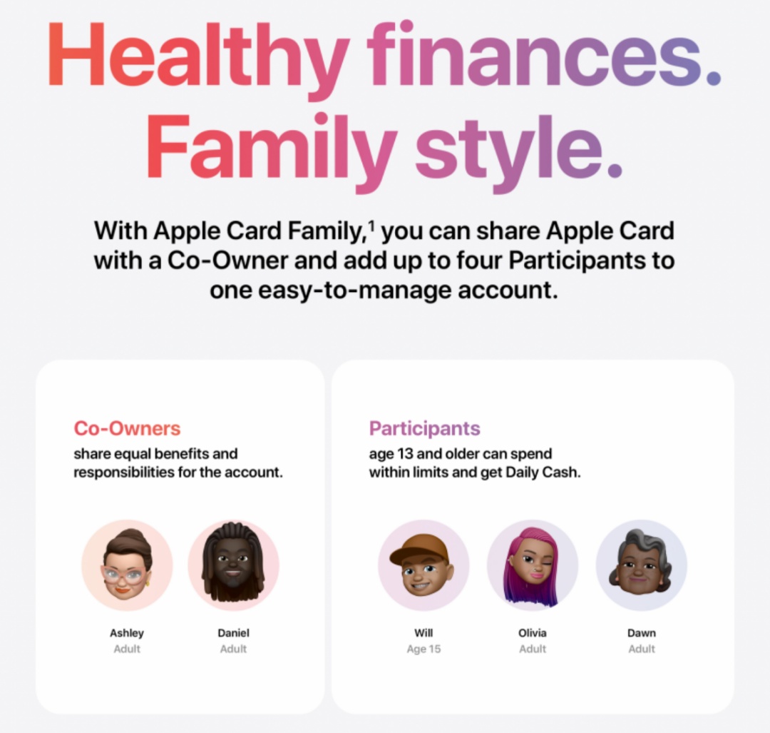 Apple Card Family apple pay